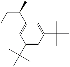 (-)-1-[(R)-sec-Butyl]-3,5-di-tert-butylbenzene Struktur