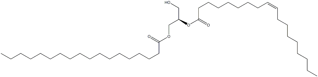 (R)-3-(Stearoyloxy)-2-(oleoyloxy)-1-propanol Struktur