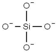 Orthosilicic acid tetraanion Struktur