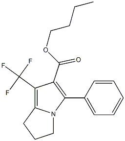 1-Trifluoromethyl-3-phenyl-6,7-dihydro-5H-pyrrolizine-2-carboxylic acid butyl ester