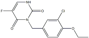 3-(3-Chloro-4-ethoxybenzyl)-5-fluorouracil Structure