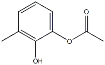 Acetic acid 2-hydroxy-3-methylphenyl ester Struktur