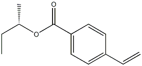 (+)-p-ビニル安息香酸(S)-sec-ブチル 化学構造式
