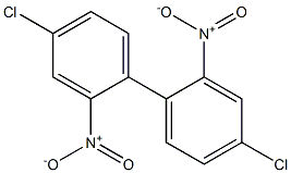 4,4'-ジクロロ-2,2'-ジニトロビフェニル 化学構造式