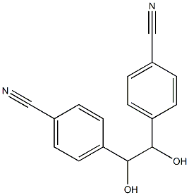 4,4'-(1,2-Dihydroxyethylene)di(benzonitrile) Struktur