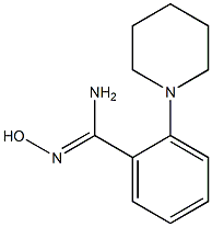2-ピペリジノベンズアミドオキシム 化学構造式