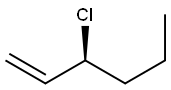 [S,(+)]-3-Chloro-1-hexene Structure