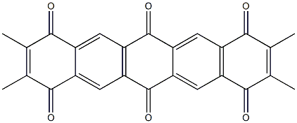 2,3,9,10-Tetramethylpentacene-1,4,6,8,11,13-hexone Struktur