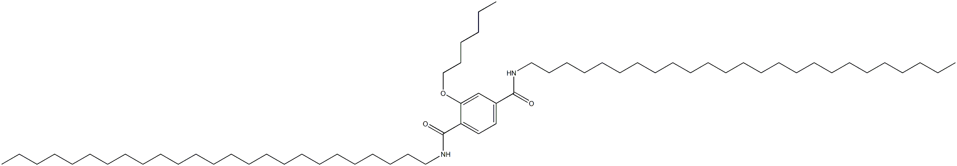 2-(Hexyloxy)-N,N'-dipentacosylterephthalamide 结构式