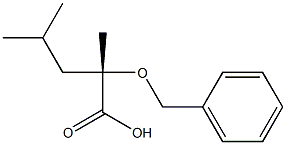 (2S)-2-Benzyloxy-2,4-dimethylvaleric acid Struktur