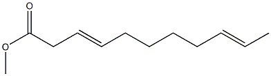 3,9-Undecadienoic acid methyl ester Struktur