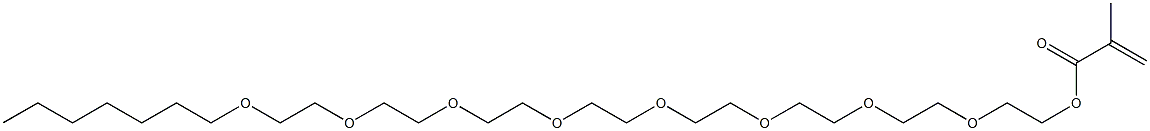 Methacrylic acid (3,6,9,12,15,18,21,24-octaoxahentriacontan-1-yl) ester 结构式