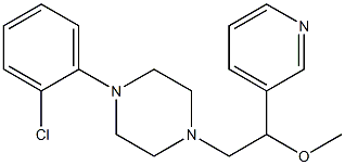 1-[2-Methoxy-2-(3-pyridinyl)ethyl]-4-(2-chlorophenyl)piperazine Structure