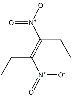 (E)-3,4-ジニトロ-3-ヘキセン 化学構造式