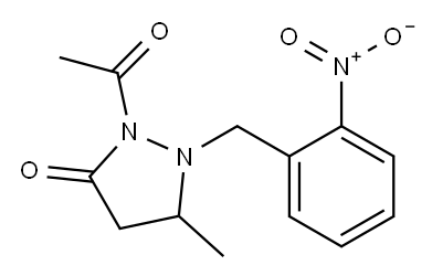 2-Acetyl-5-methyl-1-(2-nitrobenzyl)pyrazolidin-3-one