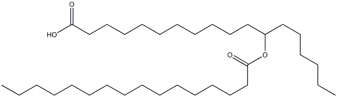 12-Palmitoyloxystearic acid Struktur