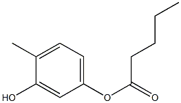 Valeric acid 3-hydroxy-4-methylphenyl ester Structure