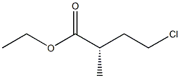 [S,(+)]-4-Chloro-2-methylbutyric acid ethyl ester Structure