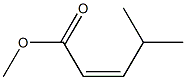 (Z)-4-Methyl-2-pentenoic acid methyl ester Structure