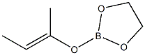 2-[(E)-1-Methyl-1-propenyloxy]-1,3,2-dioxaborolane Struktur