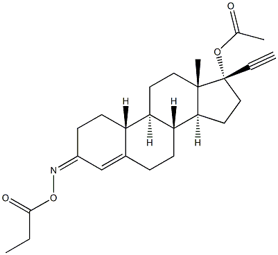 (17R)-17-(Acetyloxy)-19-norpregn-4-en-20-yn-3-one O-propionyl oxime