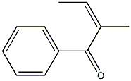 (Z)-2-Methyl-1-phenyl-2-butene-1-one Structure