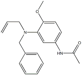 5-Acetylamino-N-allyl-N-benzyl-2-methoxyaniline Structure