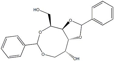 2-O,6-O:3-O,4-O-Dibenzylidene-D-glucitol Structure