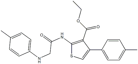 2-[[[(4-Methylphenyl)amino]acetyl]amino]-4-(4-methylphenyl)thiophene-3-carboxylic acid ethyl ester