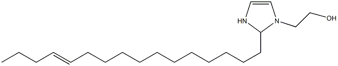 2-(12-ヘキサデセニル)-4-イミダゾリン-1-エタノール 化学構造式