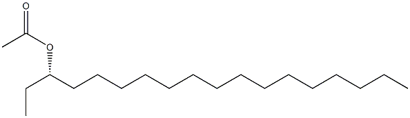 (-)-Acetic acid (S)-1-ethylhexadecyl ester,,结构式