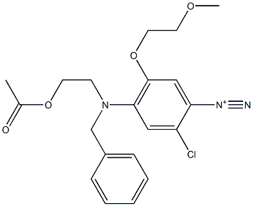 4-[[2-(Acetyloxy)ethyl]benzylamino]-2-chloro-5-(2-methoxyethoxy)benzenediazonium