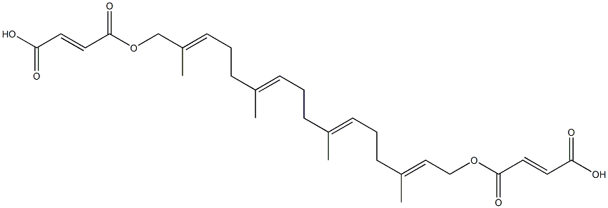 (2E,6E,10E,14E)-3,7,11,15-Tetramethyl-2,6,10,14-hexadecatetrene-1,16-diol bis[(2E)-3-(hydroxycarbonyl)acrylate] Structure