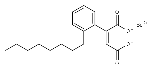 2-(2-Octylphenyl)maleic acid barium salt 结构式