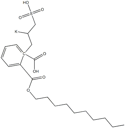 Phthalic acid 1-decyl 2-(2-potassiosulfopropyl) ester