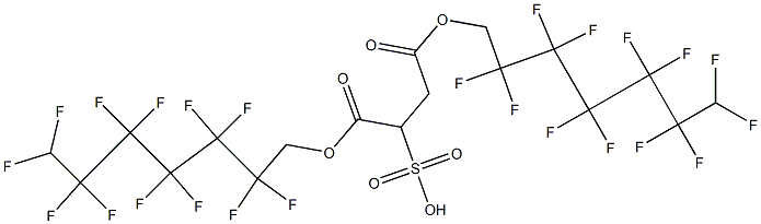 2-Sulfosuccinic acid 1,4-bis(2,2,3,3,4,4,5,5,6,6,7,7-dodecafluoroheptyl) ester
