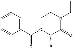 [S,(+)]-2-(Benzoyloxy)-N,N-diethylpropionamide Structure