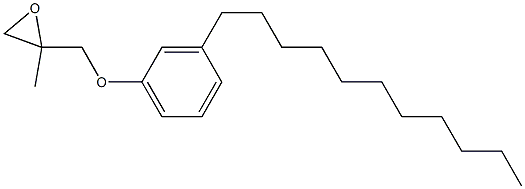 3-Undecylphenyl 2-methylglycidyl ether Struktur