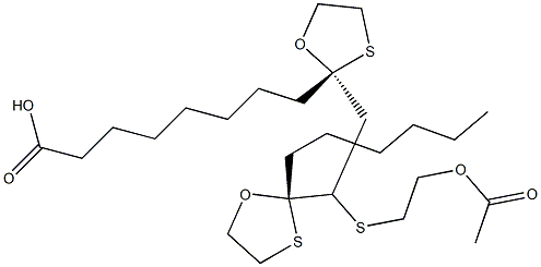 8-[(2R)-2-[2-[(2-Acetyloxyethyl)thio]-2-[(2S)-2-hexyl-1,3-oxathiolan-2-yl]ethyl]-1,3-oxathiolan-2-yl]octanoic acid