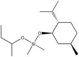 (1R,3R,4S)-3-[[Dimethyl(1-methylpropoxy)silyl]oxy]-p-menthane Structure