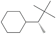 [R,(+)]-2-Cyclohexyl-3,3-dimethylbutane 结构式