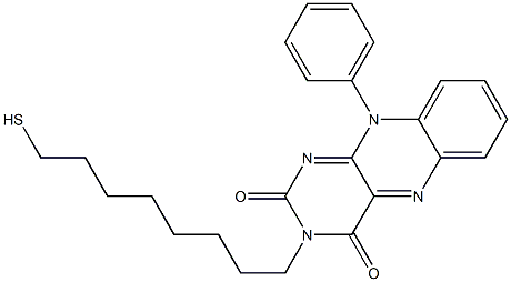 3-(8-Mercaptooctyl)-10-phenylbenzo[g]pteridine-2,4(3H,10H)-dione Structure