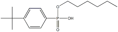 4-tert-Butylphenylphosphonic acid hydrogen hexyl ester Structure