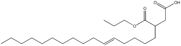 3-(5-Hexadecenyl)succinic acid 1-hydrogen 4-propyl ester Struktur
