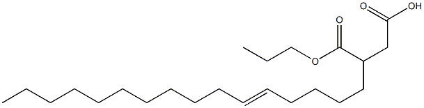 3-(5-ヘキサデセニル)こはく酸1-水素4-プロピル 化学構造式