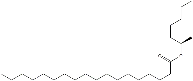 (-)-Stearic acid (R)-1-methylhexyl ester Struktur