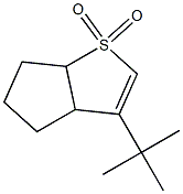 3-tert-ブチル-3a,5,6,6a-テトラヒドロ-4H-シクロペンタ[b]チオフェン1,1-ジオキシド 化学構造式