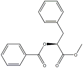 [S,(-)]-2-(Benzoyloxy)-3-phenylpropionic acid methyl ester Structure