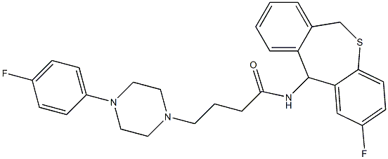 2-Fluoro-11-[[4-[4-(4-fluorophenyl)piperazin-1-yl]butanoyl]amino]-6,11-dihydrodibenzo[b,e]thiepin