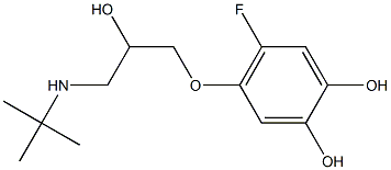 4-(3-tert-Butylamino-2-hydroxypropyloxy)-5-fluorobenzene-1,2-diol Structure